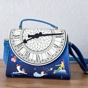 Loungefly Peter Pan Clock Glow in the Dark Crossbody Bag